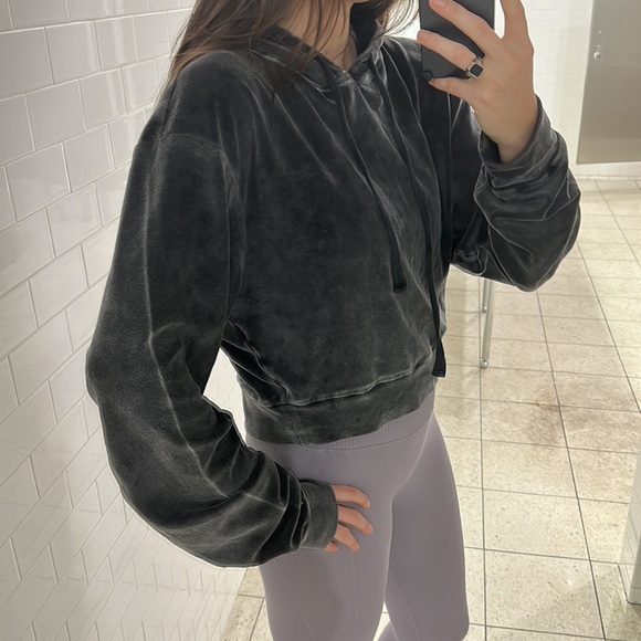 The Kooples oversized cropped sweatshirt size small - Picture 2 of 6